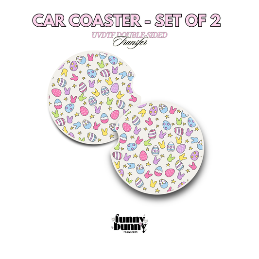 Hoppy Bunny - UVDTF Coaster