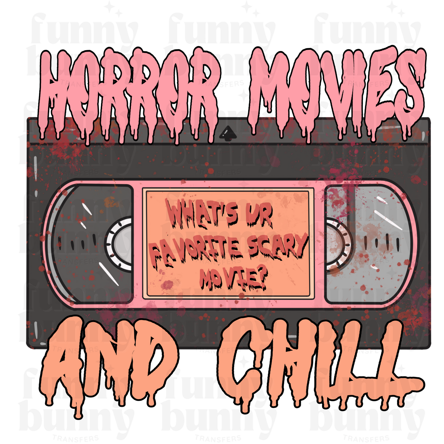 Horror Movies VHS - Sublimation Transfer