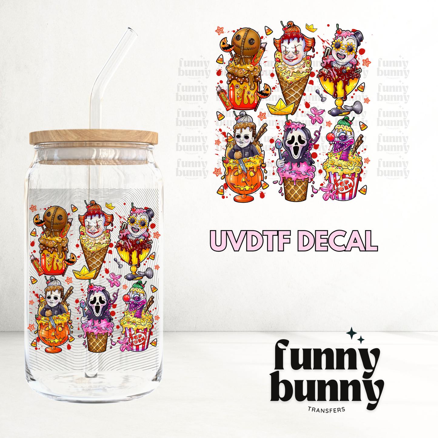 Horror Popsicles - UVDTF Decal