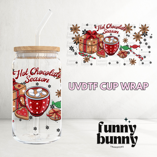 Hot Chocolate Season - 16oz UVDTF Cup Wrap