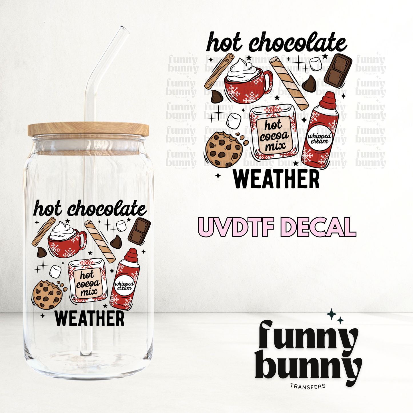 Hot Cocoa Mix - UVDTF Decal