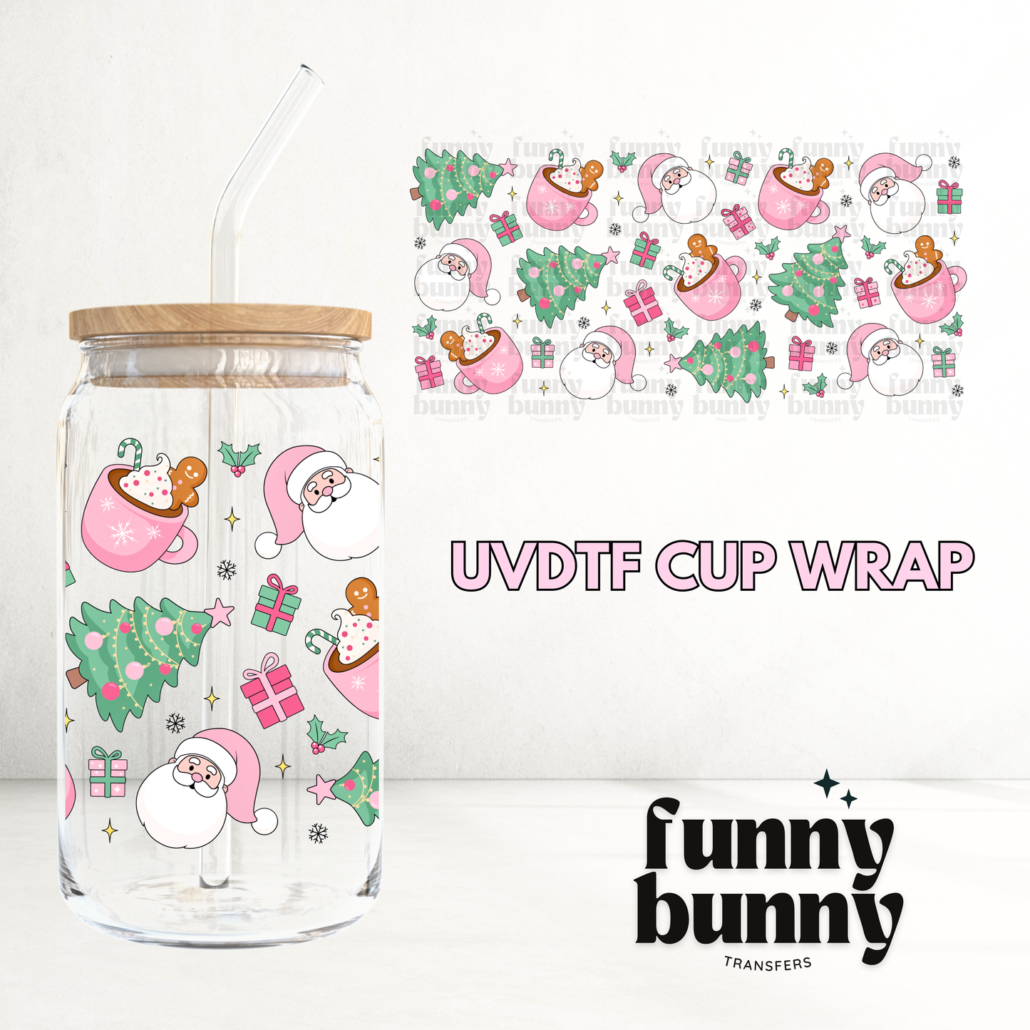 Hot Cocoa Season - 16oz UVDTF Cup Wrap