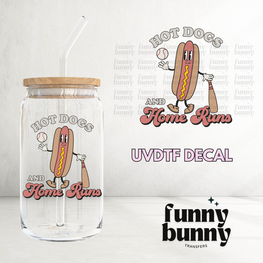 Hot Dogs And Home Runs - UVDTF Decal