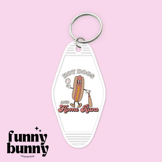 Hot Dogs & Home Run - Motel Keychain