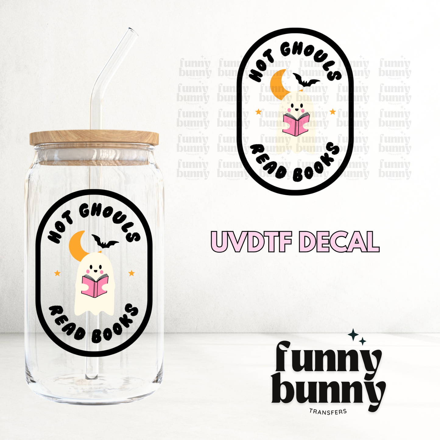 Hot Ghouls Read Books - UVDTF Decal