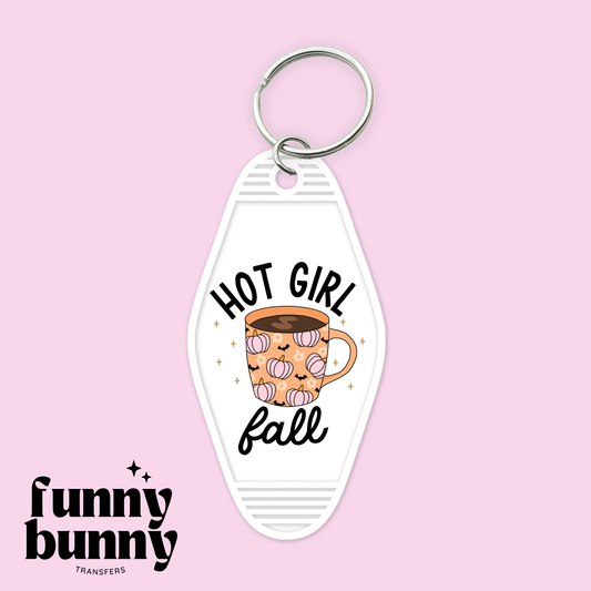 Hot Girl Fall - Motel Keychain