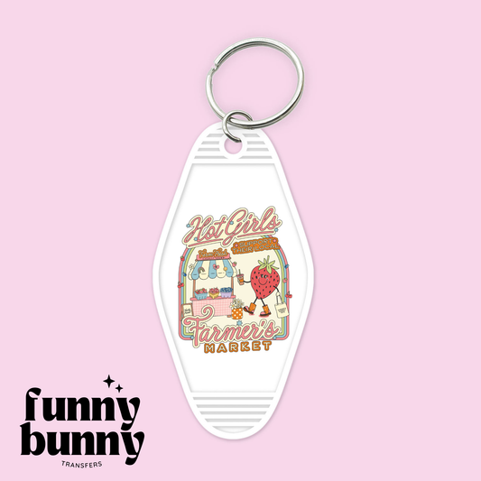 Hot Girl Farmer's Market - Motel Keychain
