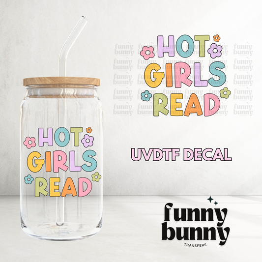 Hot Girls Read - UVDTF Decal