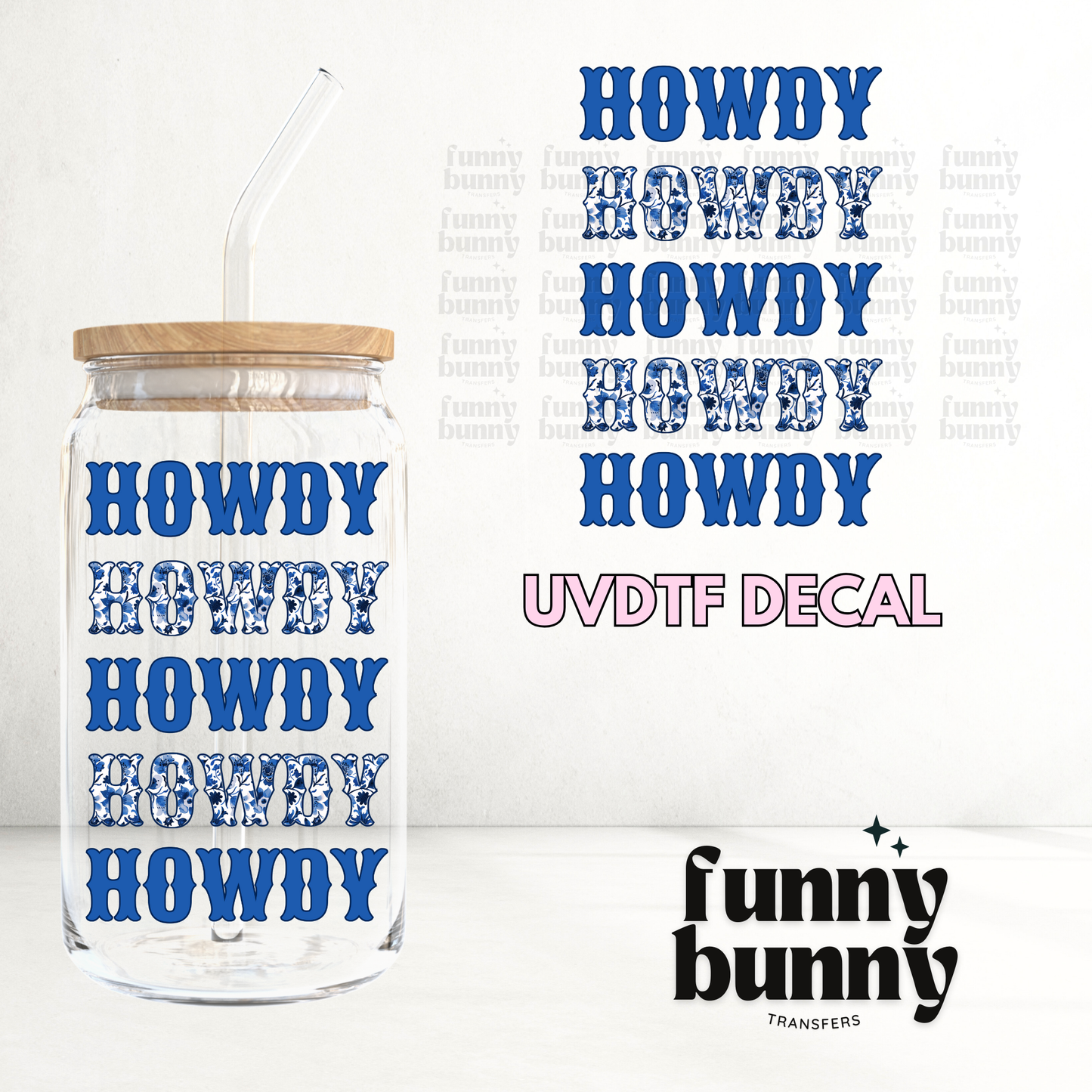 Howdy Chinoiserie - UVDTF Decal