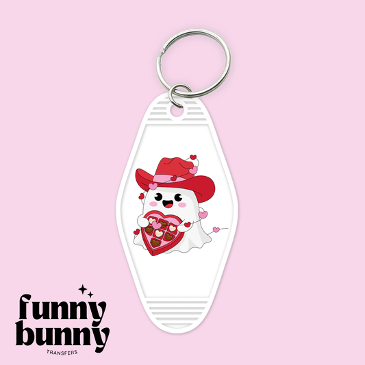 Howdy Cupid Ghost - Motel Keychain