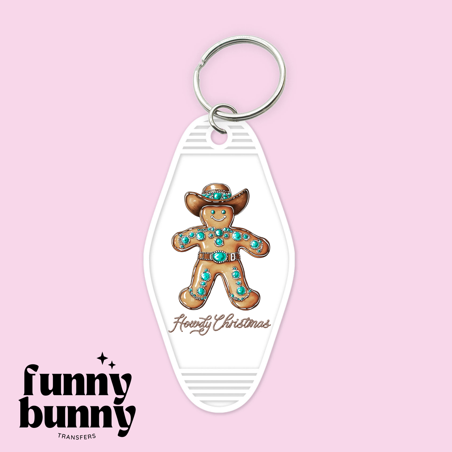Howdy Xmas Gingerbread - Motel Keychain