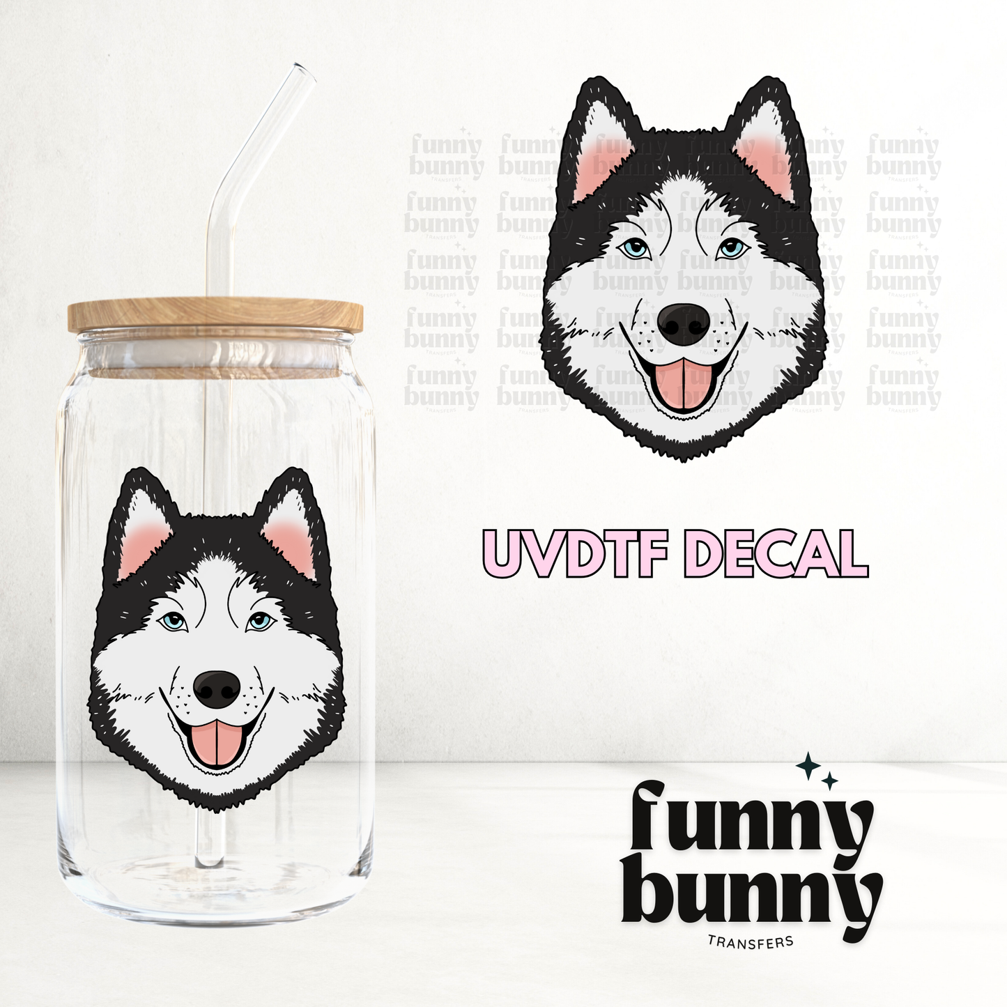 Husky Dog - UVDTF Decal