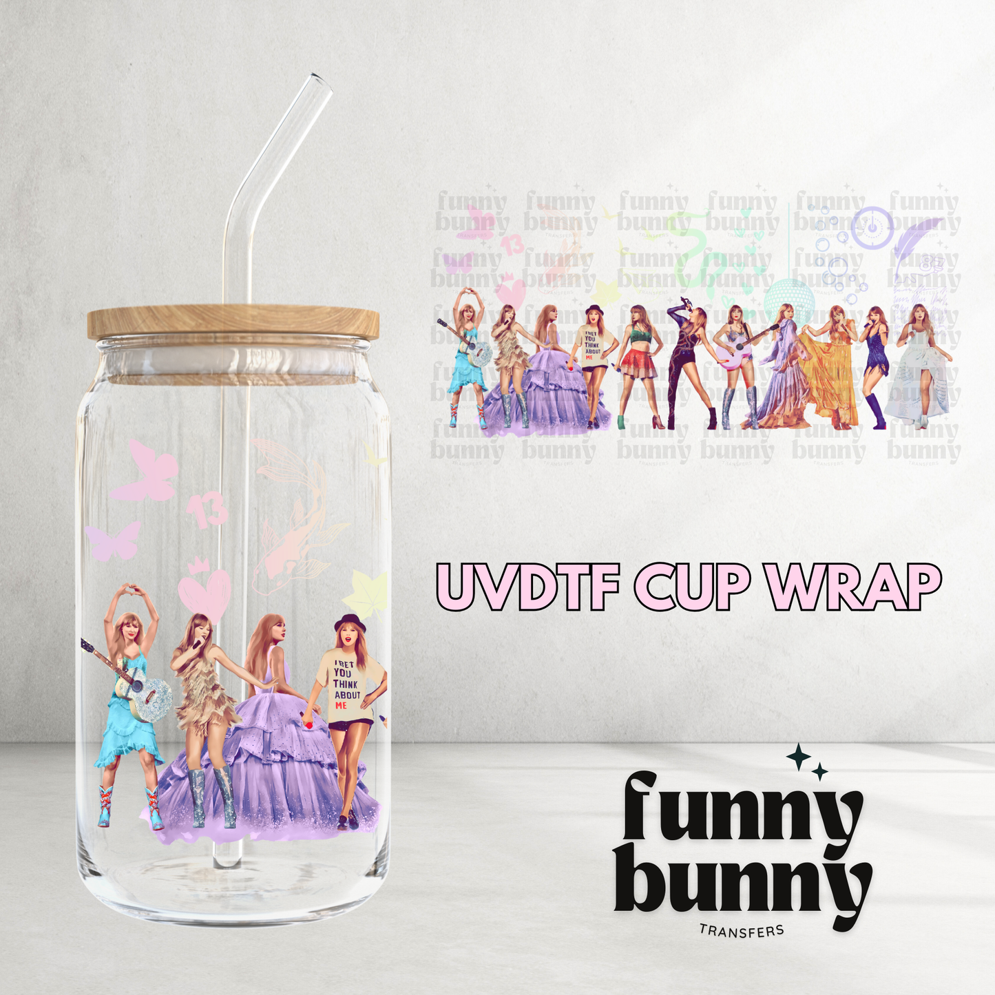 Swift Vibes - 16oz UVDTF Cup Wrap