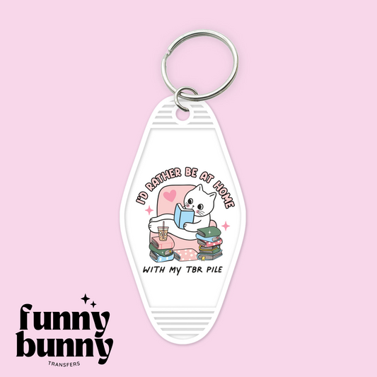 I'd Rather Be At Home - Motel Keychain