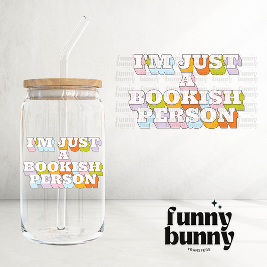 I'm Just A Bookish Person - UVDTF Decal