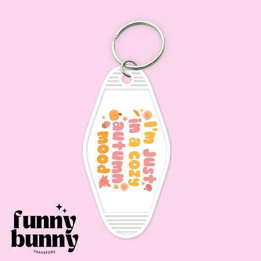 I'm Just In A Cozy Autumn Mood - Motel Keychain