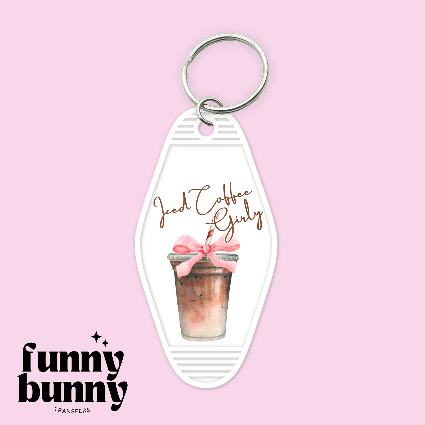 Iced Coffee Coquette Girly - Motel Keychain