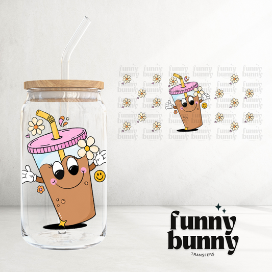 Iced Coffee Girly (EXCLUSIVE) - 16oz UVDTF Cup Wrap