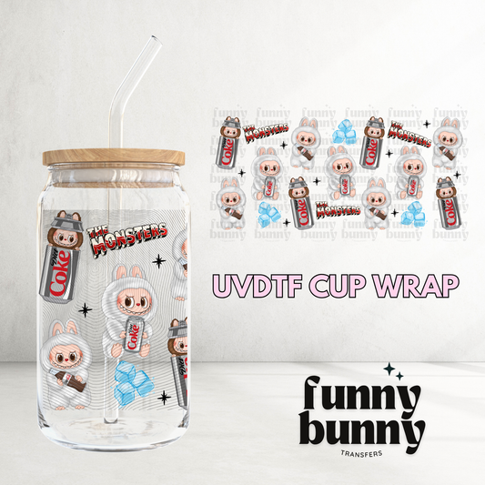 Iced Coke Monsters - 16oz UVDTF Cup Wrap
