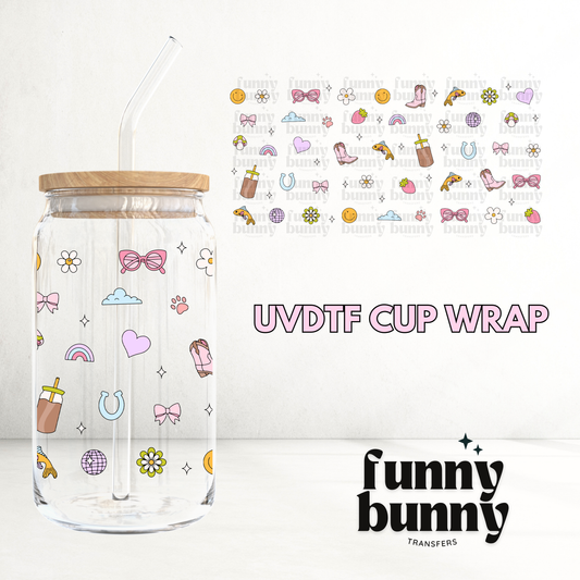 Iconic Doodle - 16oz UVDTF Cup Wrap