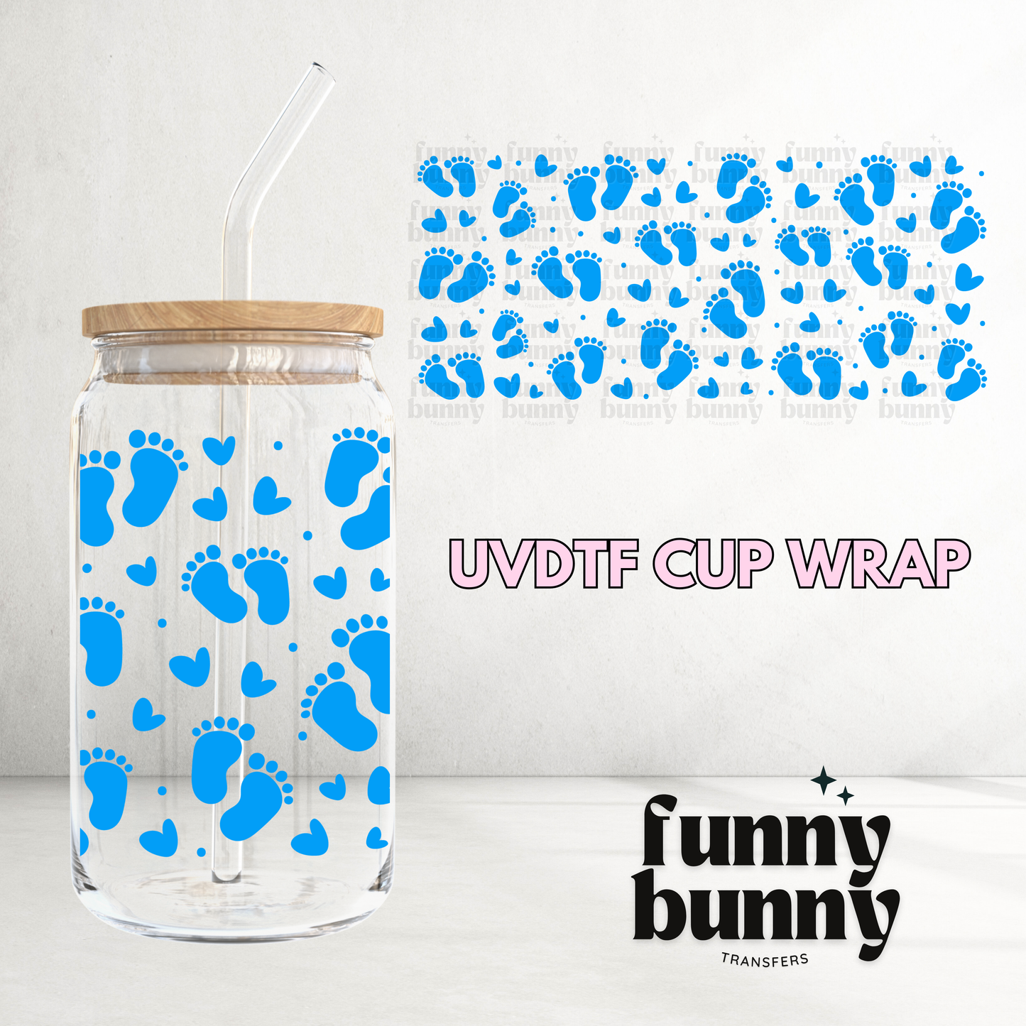 Its A Boy - 16oz UVDTF Cup Wrap