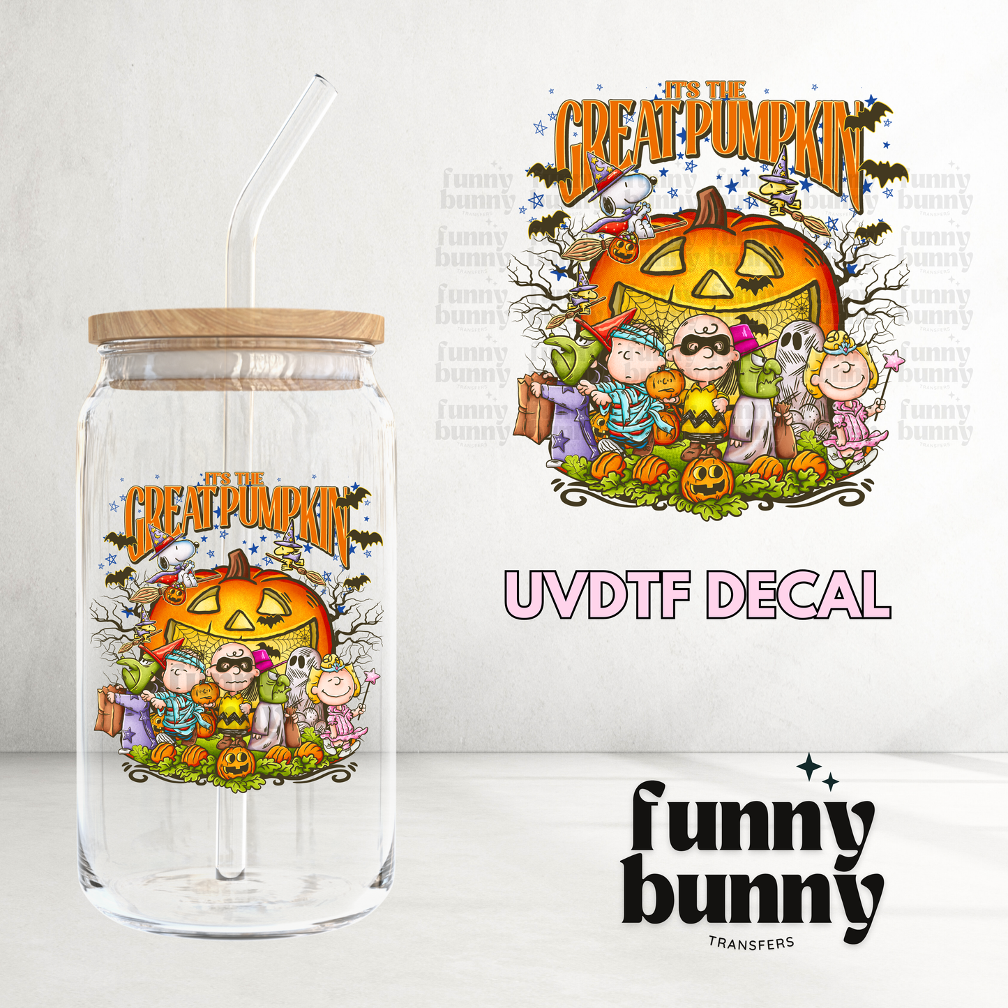 Its The Great Pumpkin - UVDTF Decal