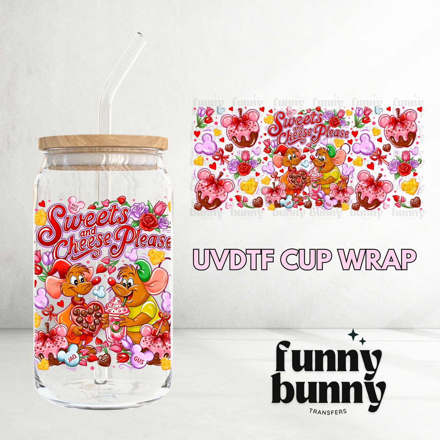 Jaq Gus Valentine - 16oz UVDTF Cup Wrap