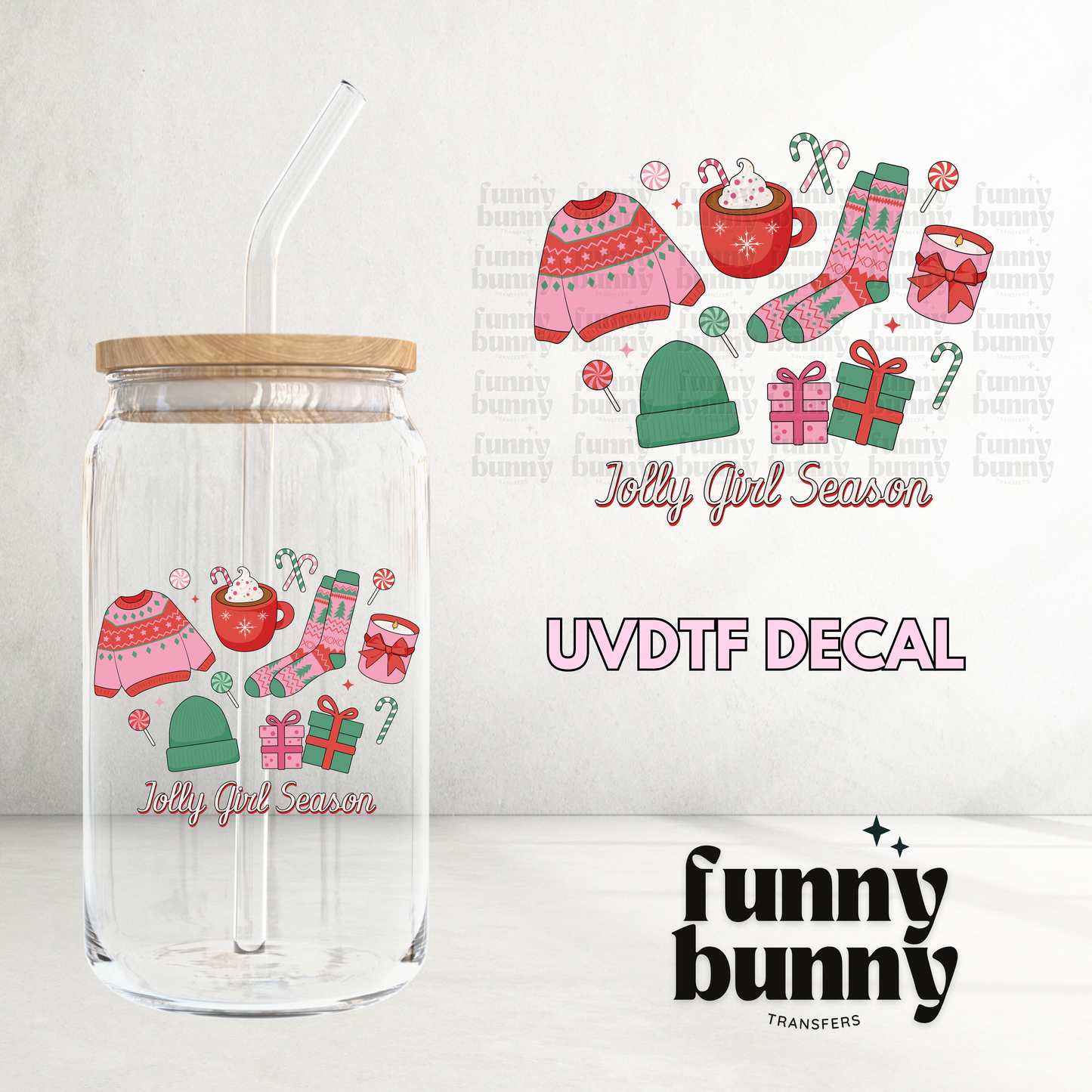 Jolly Girl Season - UVDTF Decal