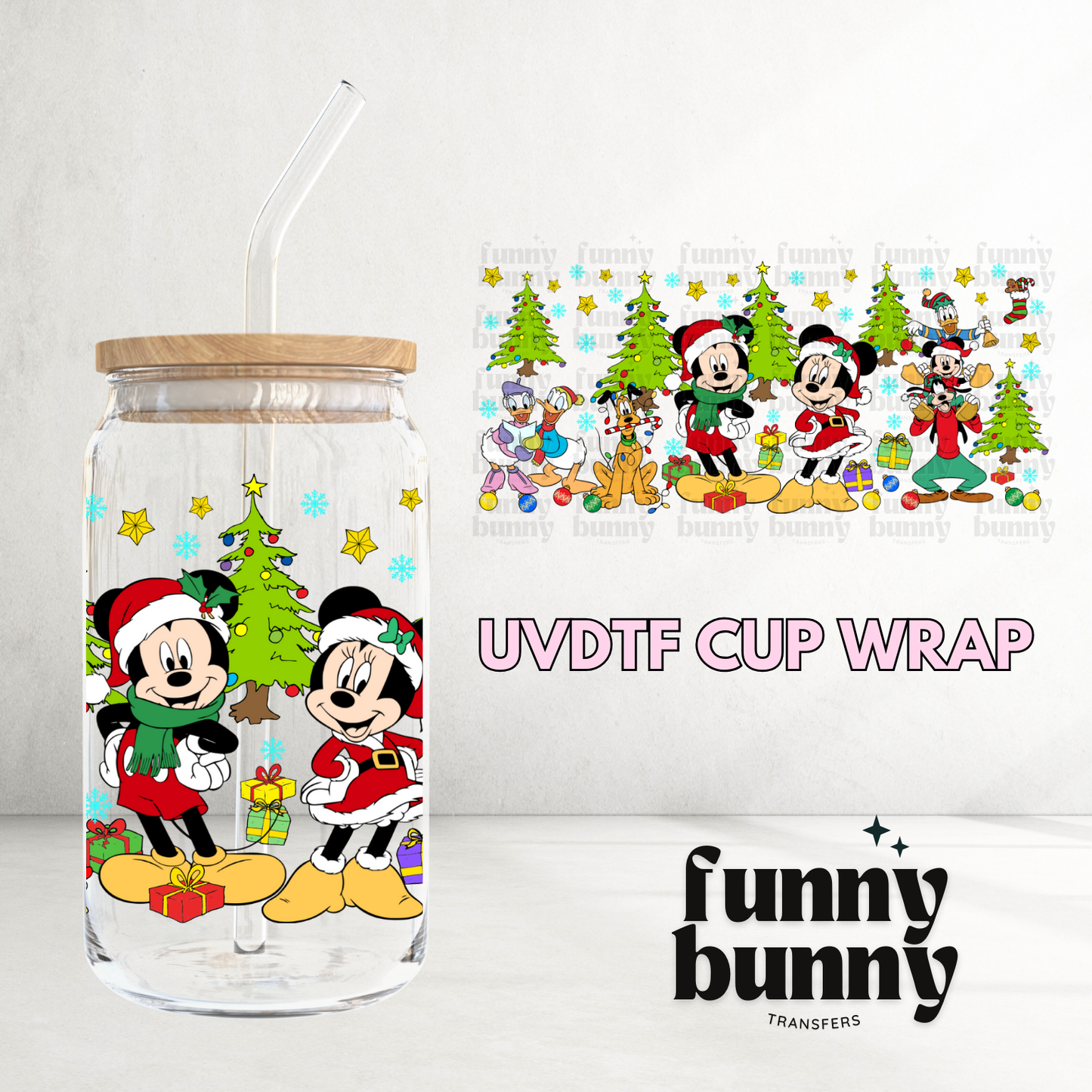 Jolly Mouse II - 16oz UVDTF Cup Wrap