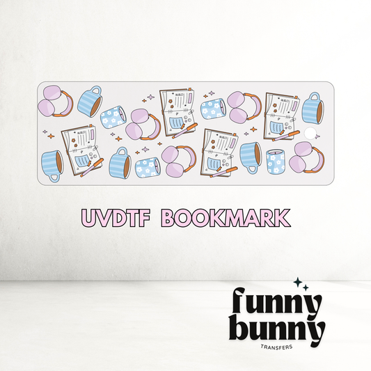 Journals & Coffee - UVDTF Bookmark Decal