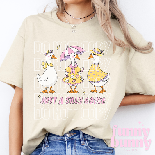 Just A Silly Goose Crew - DTF Transfer