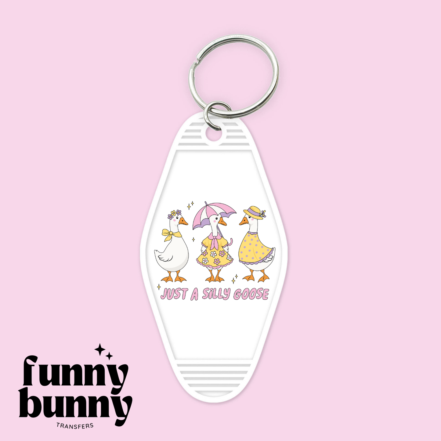 Just A Silly Goose Crew - Motel Keychain