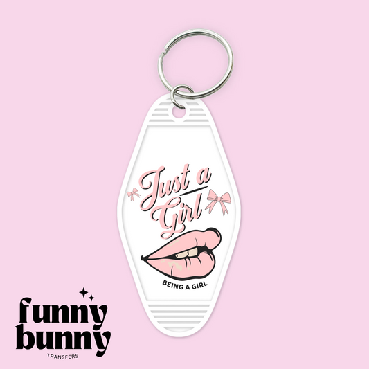 Just Being Girls - Motel Keychain