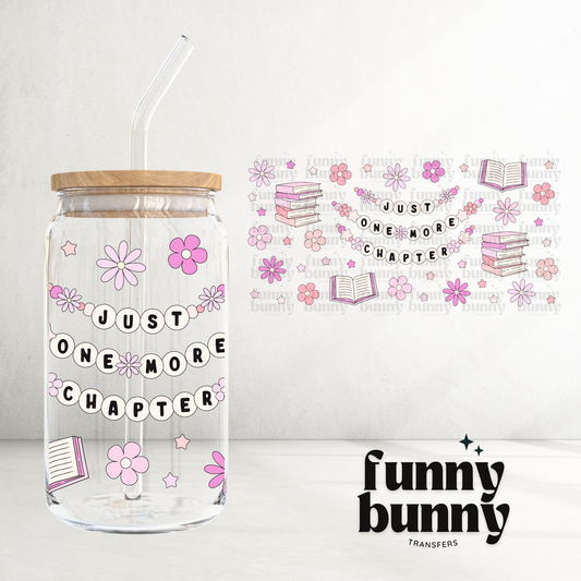 Pastel Just One More Chapter - 16oz UVDTF Cup Wrap