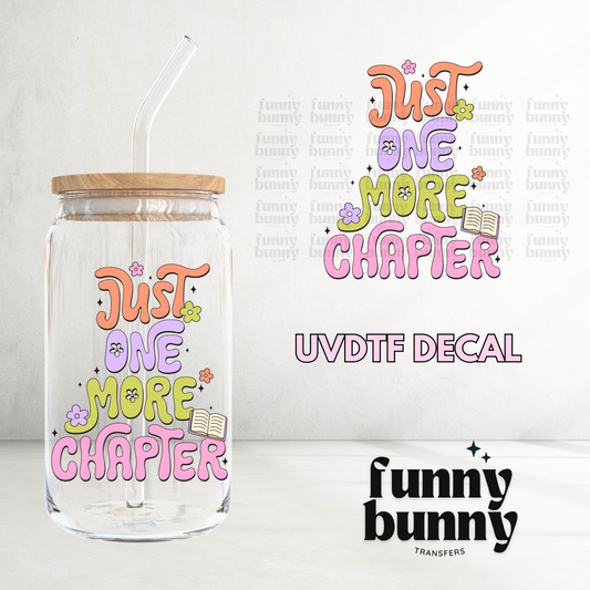 Just One More Chapter Pastel - UVDTF Decal