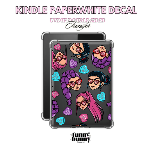 K POP Candy Hearts - Kindle Decal