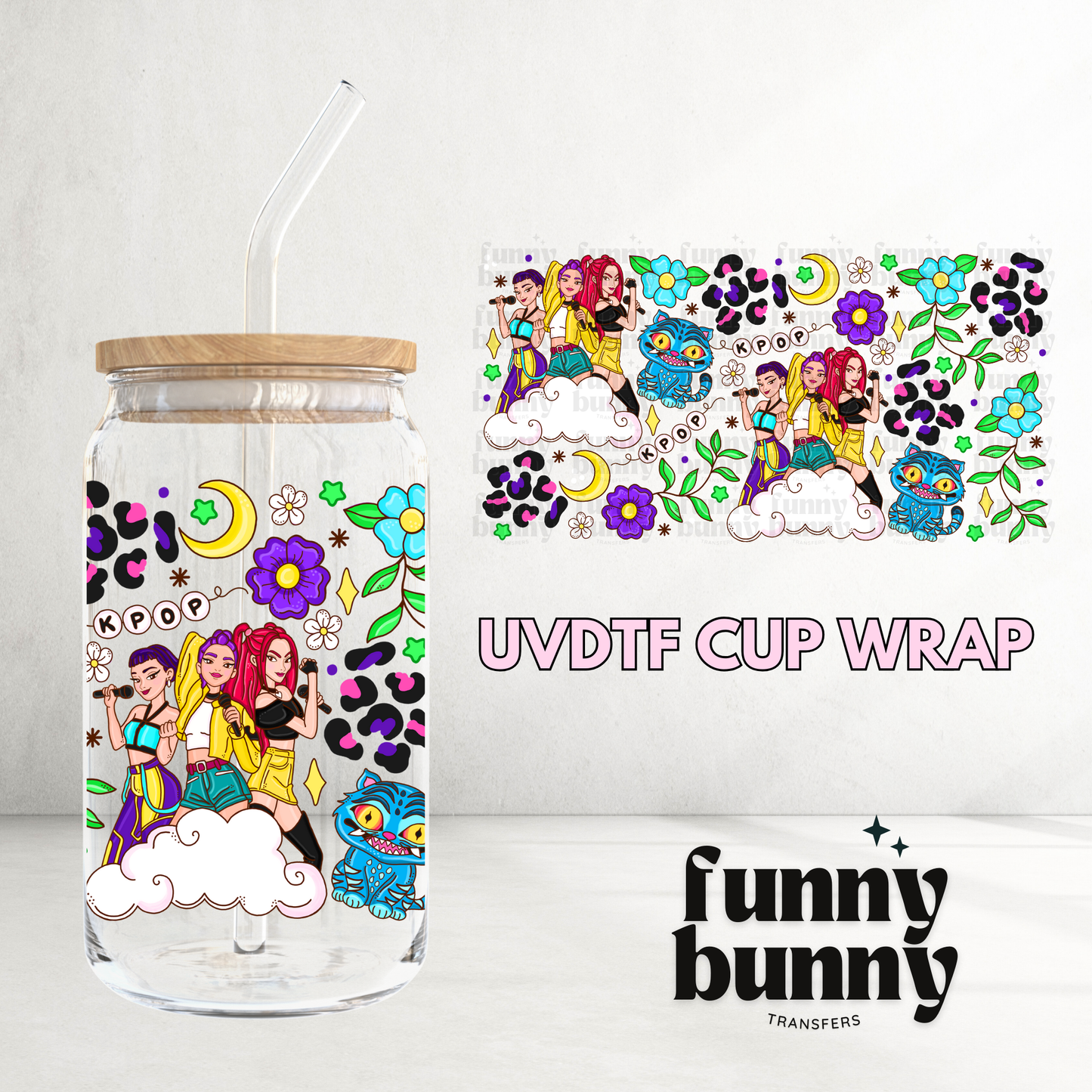 KPOP Wild  - 16oz UVDTF Cup Wrap