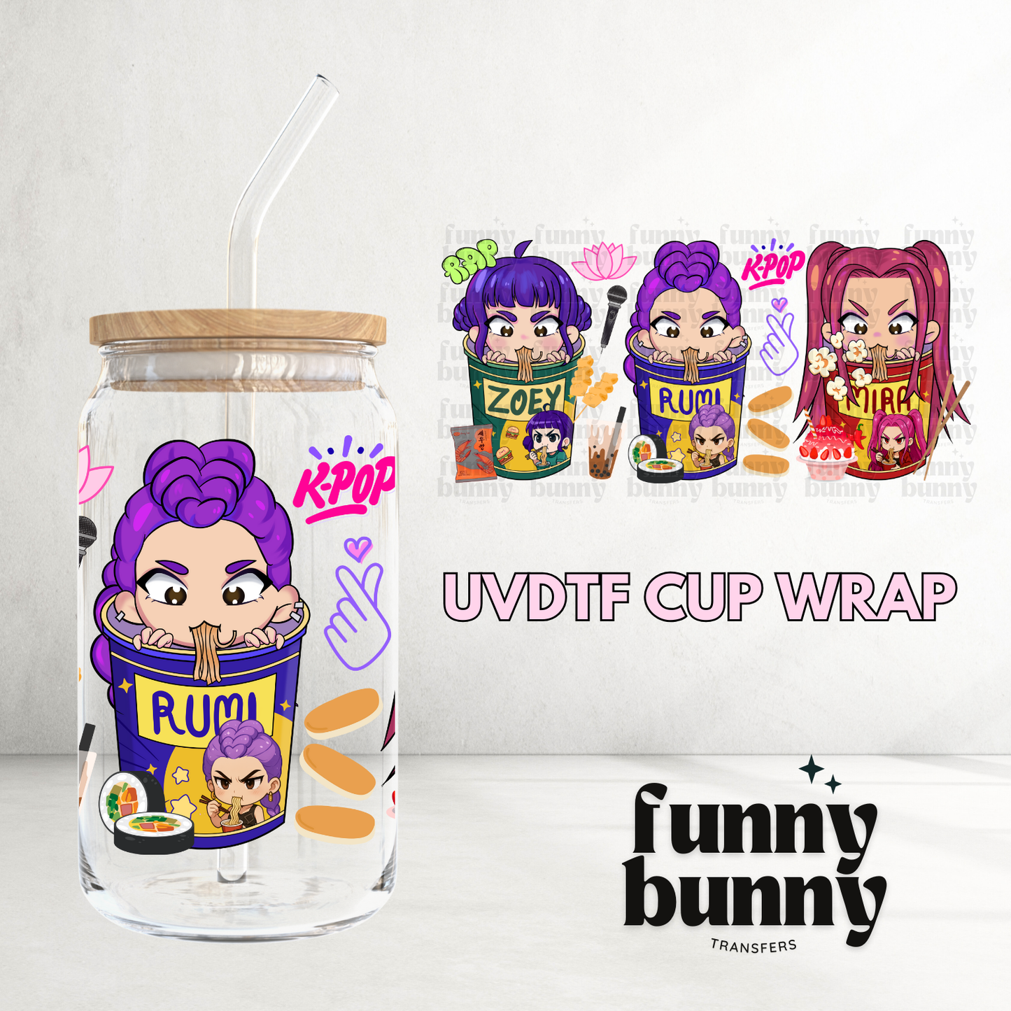 KPOP Slayers - 16oz UVDTF Cup Wrap