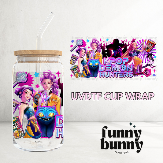 KPOP Demons - 16oz UVDTF Cup Wrap