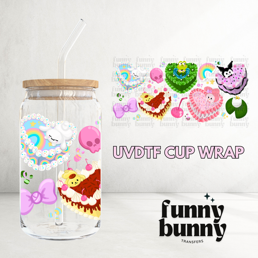Kawaii Cakes - 16oz UVDTF Cup Wrap