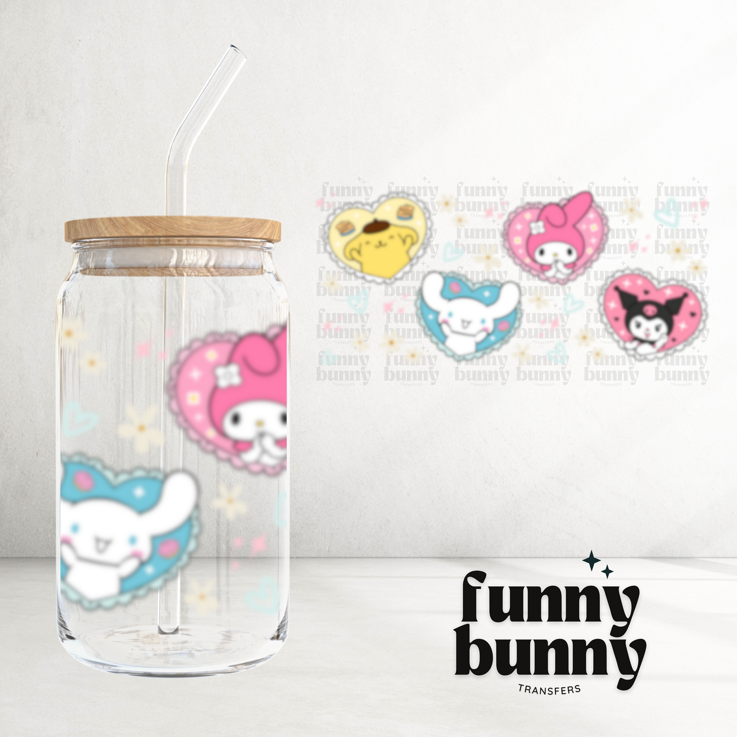 Kawaii Friends - 16oz UVDTF Cup Wrap