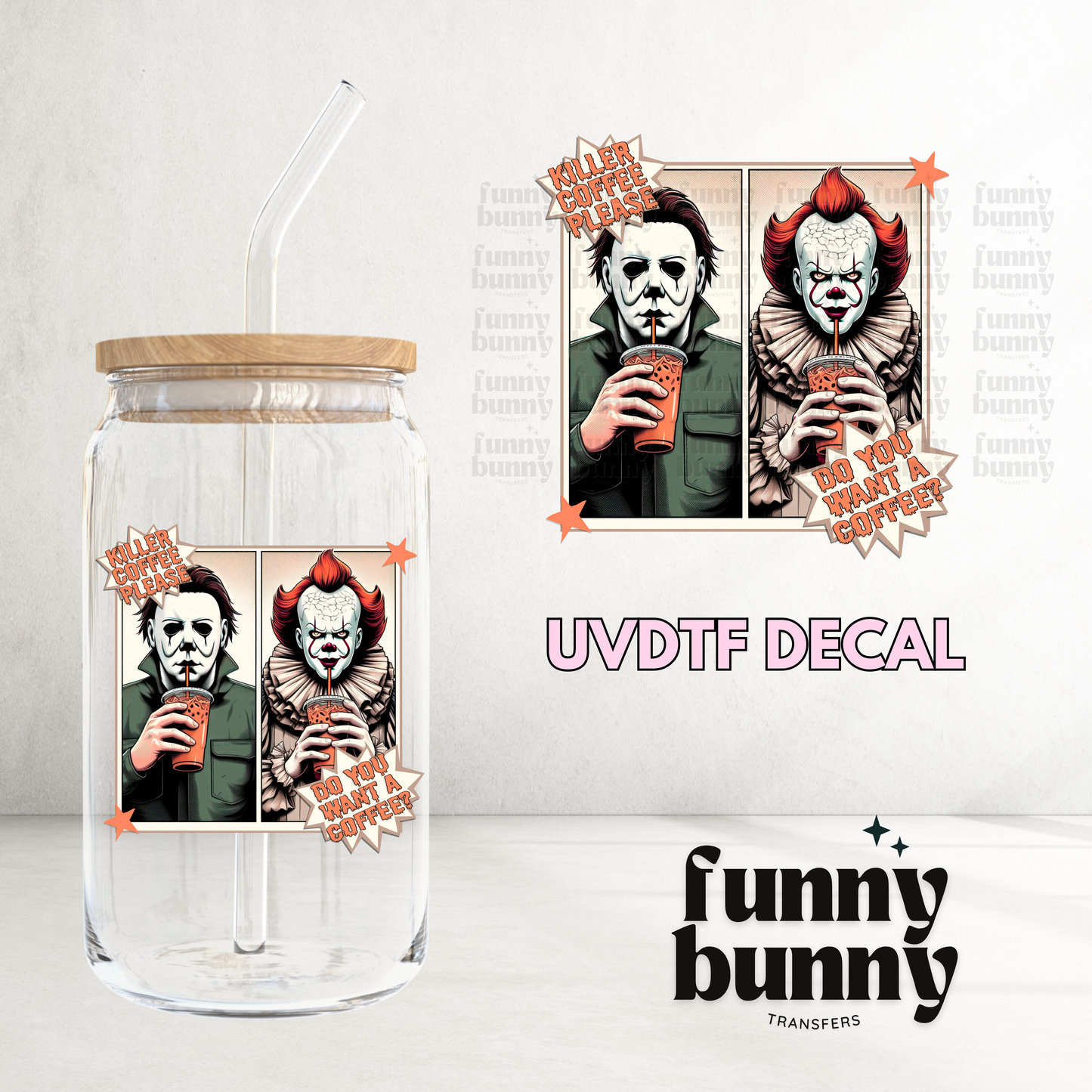 Killer Coffee - UVDTF Decal