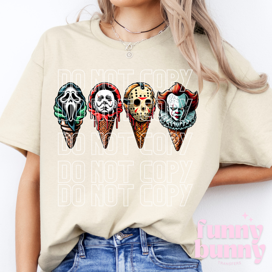 Killer Ice Cream Cones - DTF Transfer