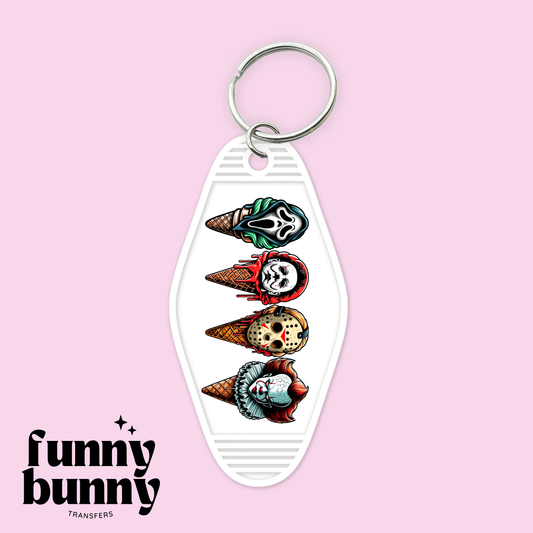 Killer Ice Cream Cones - Motel Keychain