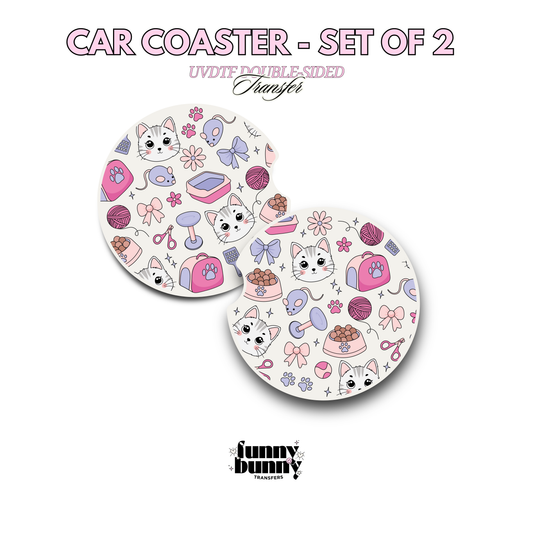 Kitty Mom Essentials - UVDTF Coaster
