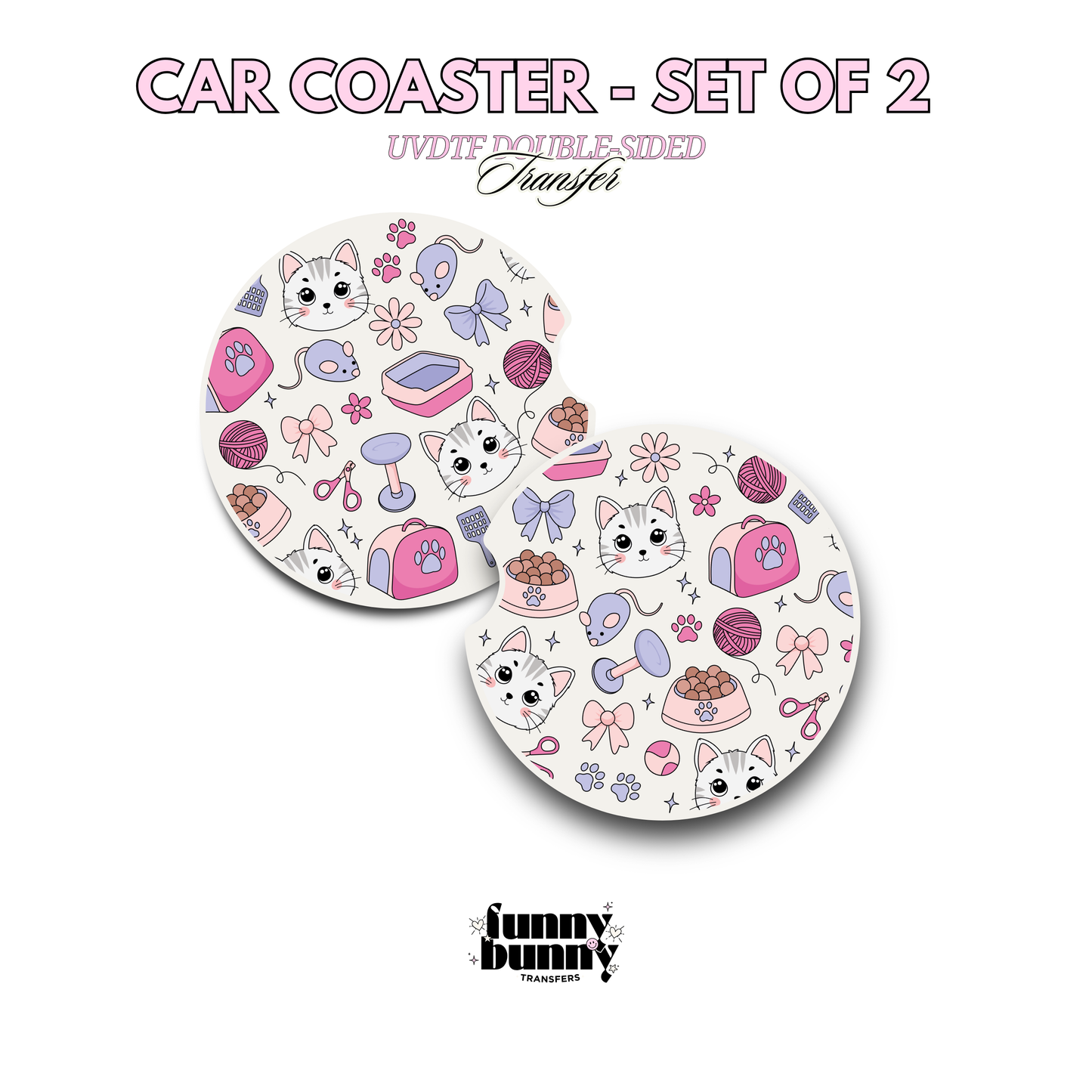 Kitty Mom Essentials - UVDTF Coaster