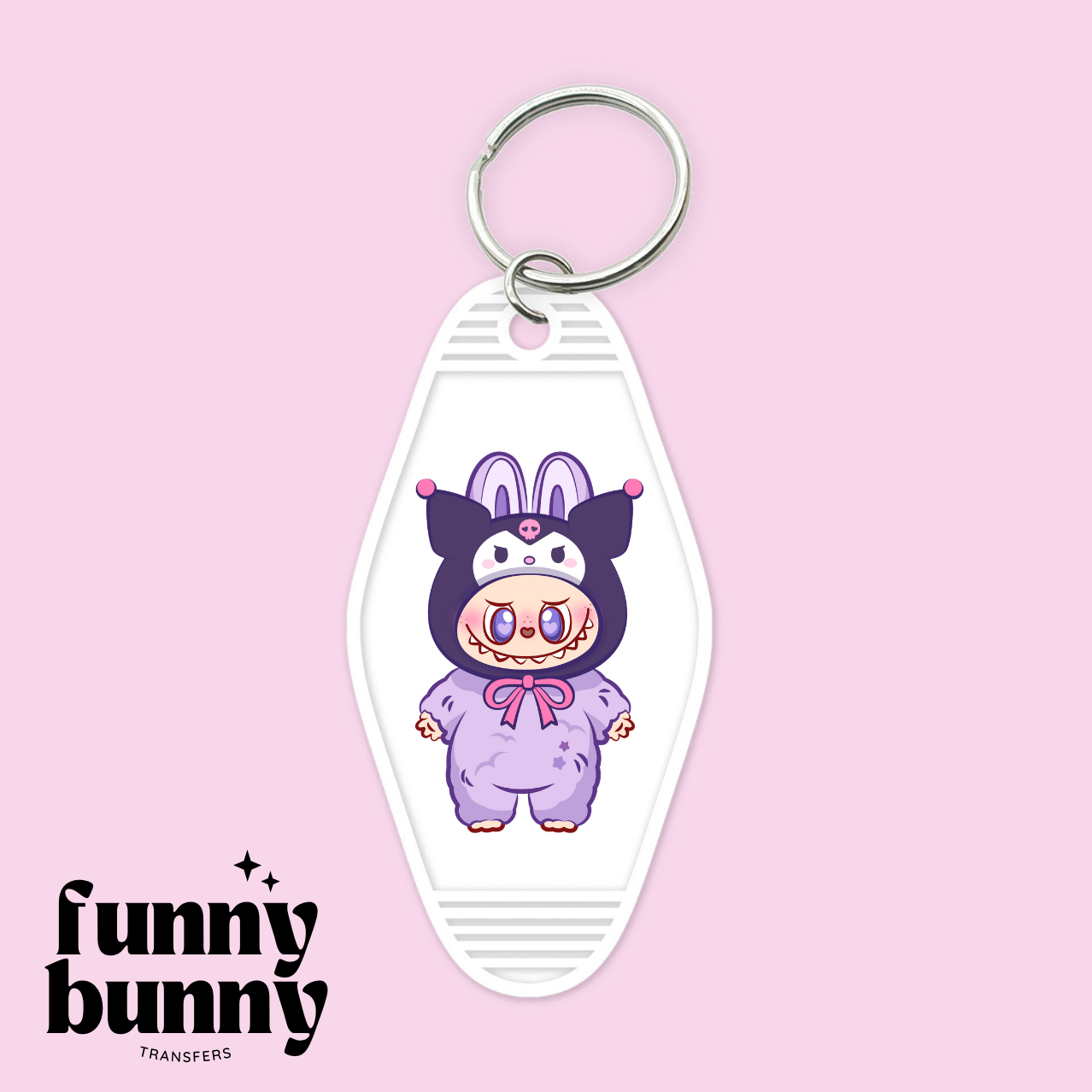 Kuro Labu - Motel Keychain – Funny Bunny Transfers