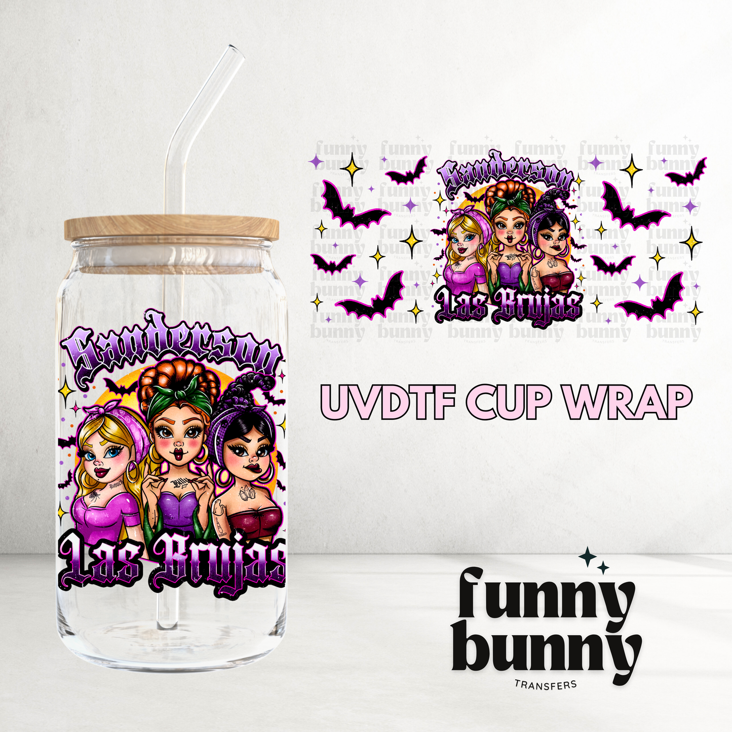 La Brujas - 16oz UVDTF Cup Wrap