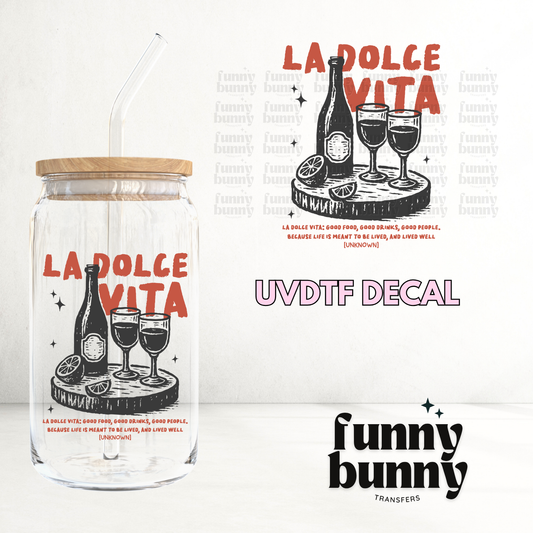 La Dolce Vita - UVDTF Decal