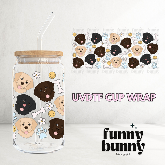 Labrador Dog - 16oz UVDTF Cup Wrap